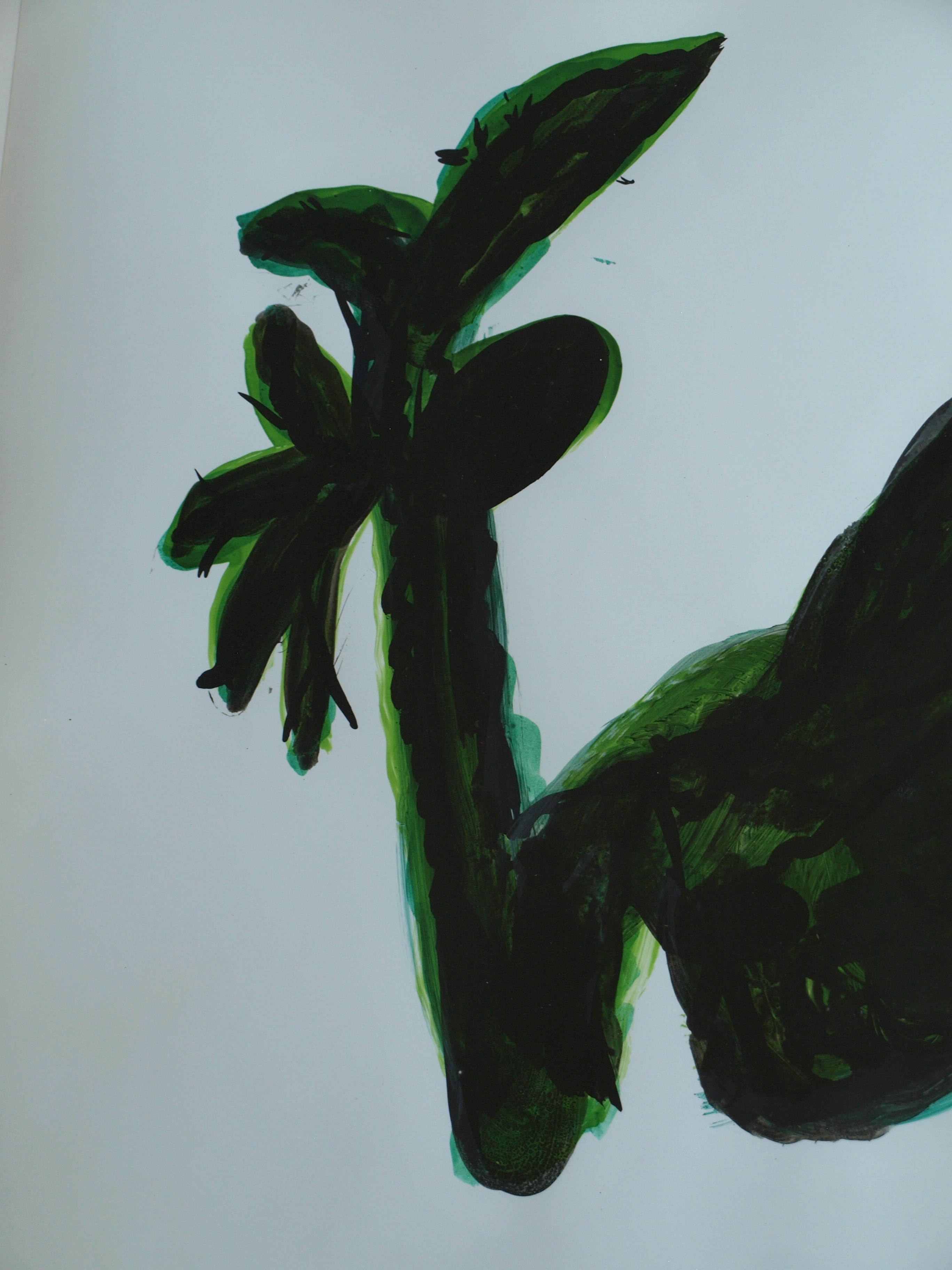 Kars Persoon - Glasverf op papier , Metamorphose II – gesigneerd & ingelijst – 1985  kopen? Bied vanaf 1!