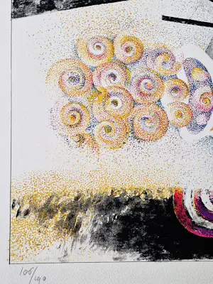 Martin Engelman - Zeer grote -1967- surrealistische kleuren-lithografie - potloodgesigneerd kopen? Bied vanaf 38!