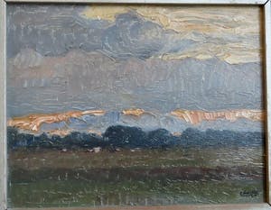 Cor Noltee - (1903-1967) Landschap met wolkenpartij kopen? Bied vanaf 225!