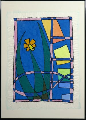 Piet Quekel - Gouache op rijstpapier, Enthusiasm - Ingelijst kopen? Bied vanaf 1!