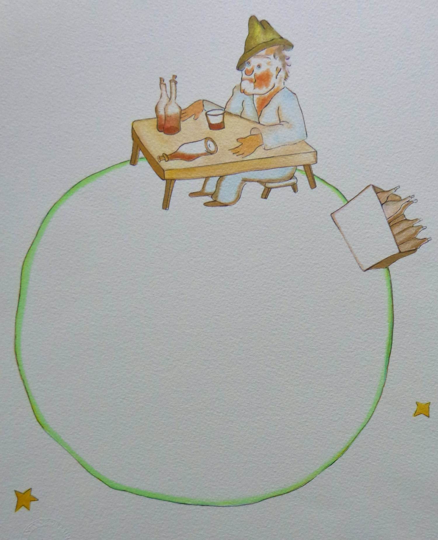 Antoine de Saint-Exupery - LE PETIT PRINCE / KLEURLITHO / 40x31cm / DROOGSTEMPEL kaufen? Bieten Sie von 35!