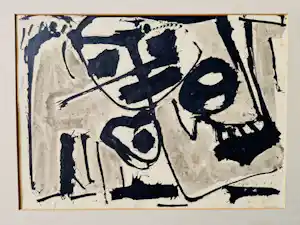 Thomas Niggl - Künstlergruppe 'Kollektiv Herzogstrasse‘ originele inkt/aquarel - potloodgesigne vendu pour 45€ !