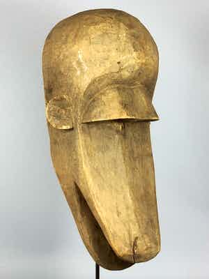 Dogon - 180709 - Old Tribal used African Bambara mask - Mali. verkocht voor € 65!