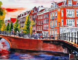 Elena Polyakova - Een gracht in Amsterdam kopen? Bied vanaf 70!