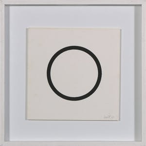 Sol LeWitt - Zeefdruk uit de serie 'Five Geometric Figures in Five Colors' - Ingelijst kopen? Bied vanaf 450!