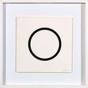 Sol LeWitt - Zeefdruk uit de serie 'Five Geometric Figures in Five Colors' - Ingelijst verkocht voor € 450!