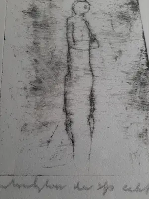 Anton Heyboer - Ets, figuur kopen? Bied vanaf 150!