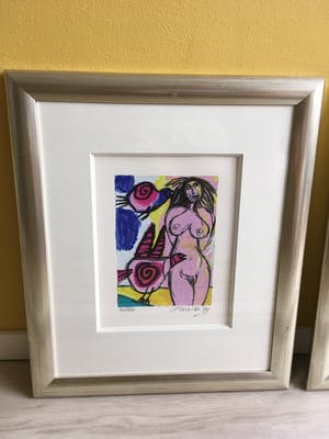 Corneille - 4 stuks prachtig ingelijste Corneille ‘s kopen? Bied vanaf 485!