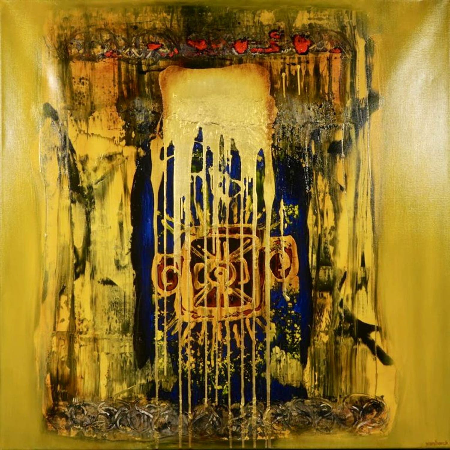 Hans Vanhorck - Olieverf op doek, De Avondster (120x120cm) verkocht voor € 750!