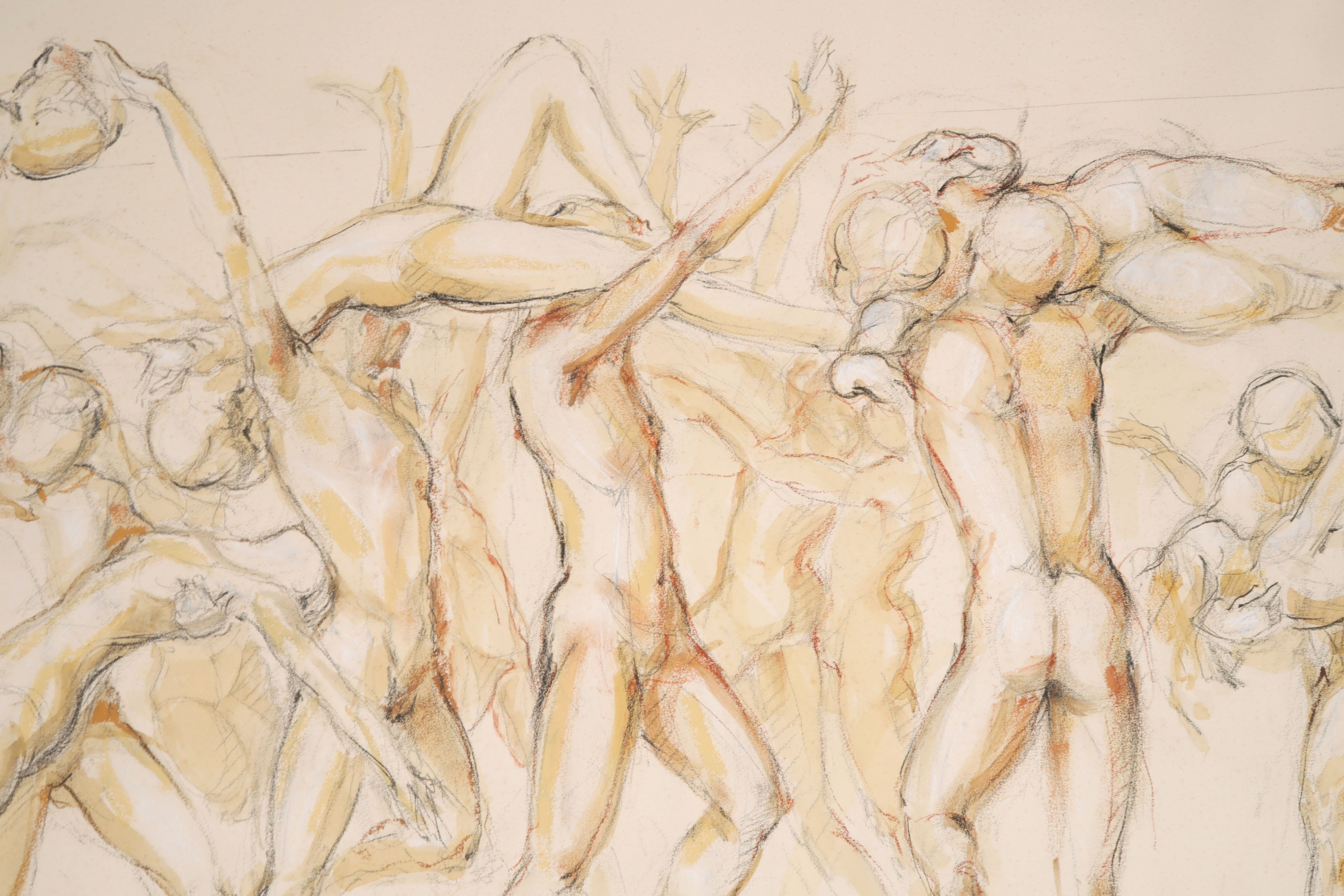 Kees Verkade - Gemengde techniek op papier, Figuurstudies (Groot) kopen? Bied vanaf 600!