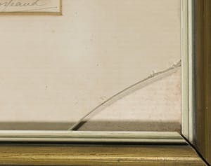 Johannes Josseaud - Ets, Herengracht grenzend aan Leidschegracht Amsterdam - Ingelijst kopen? Bied vanaf 35!