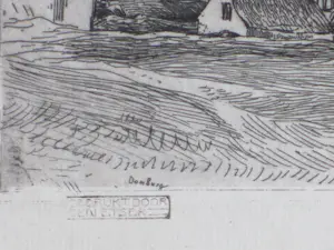 Johannes Graadt van Roggen - Gezicht op Domburg - Ets kopen? Bied vanaf 110!