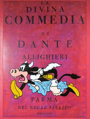 Jan Bollaert - Gemengde techniek op board, La Divina Commedia Red (Groot) verkocht voor € 80!