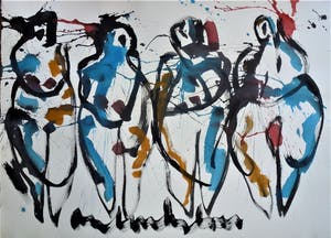 Anton Heyboer - Four women . kopen? Bied vanaf 400!