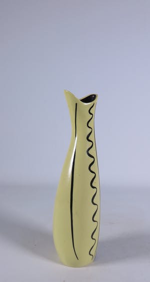 Wim Visser - Aardewerk, Gele vaas kopen? Bied vanaf 30!