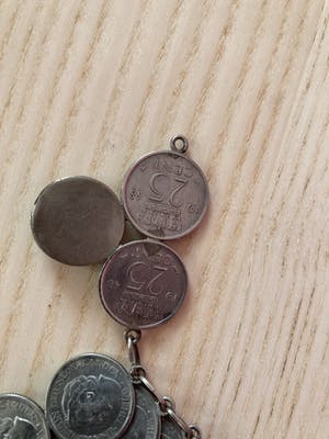 Curiosa - Kwartjes Armband Wilhelmina 25 cent kopen? Bied vanaf 1!