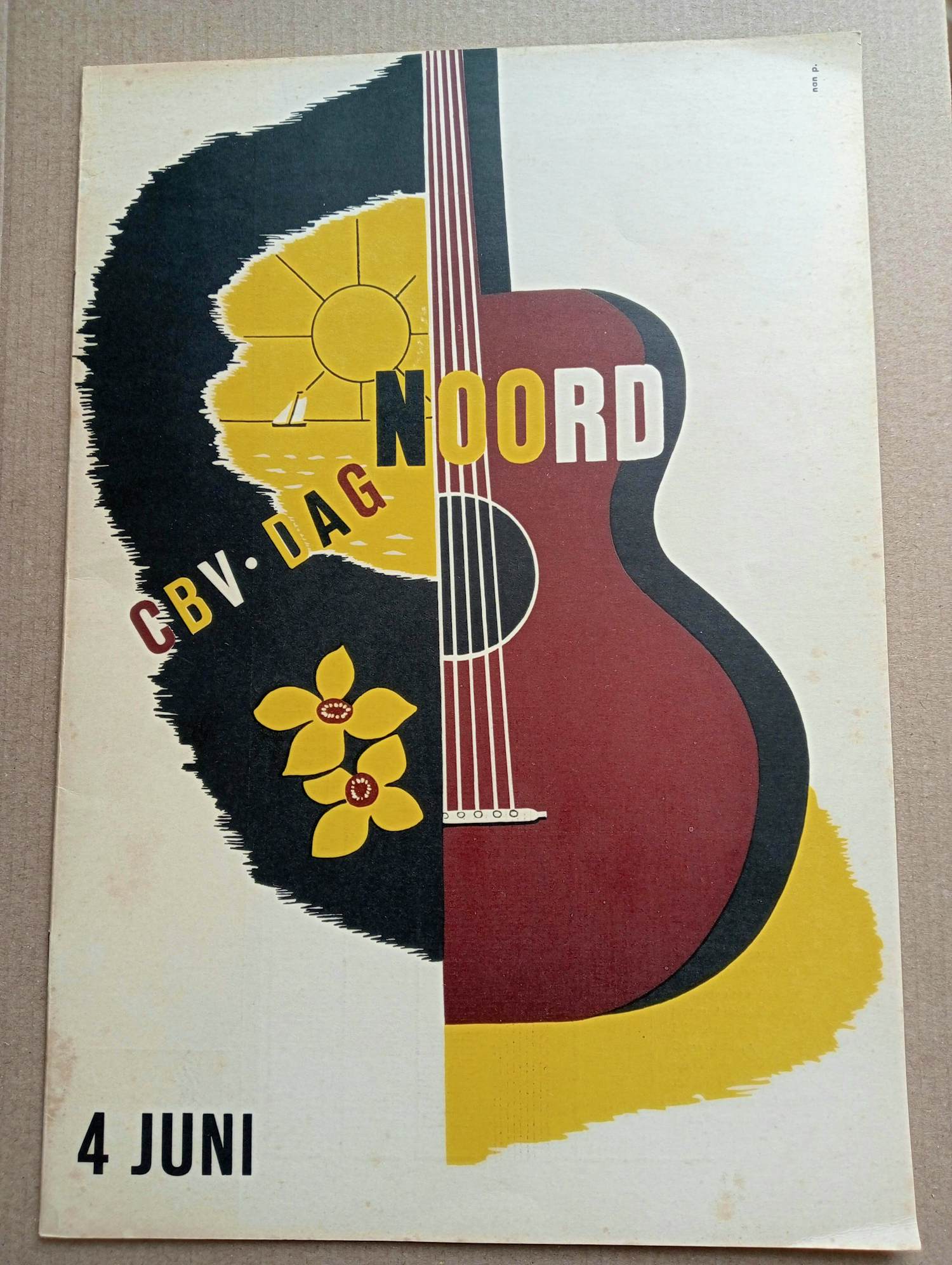 AcheterNan Platvoet - 4 uitgaves 1939 met lithografische ontwerpen plus lithografische kaart? Enchérissez de 75!