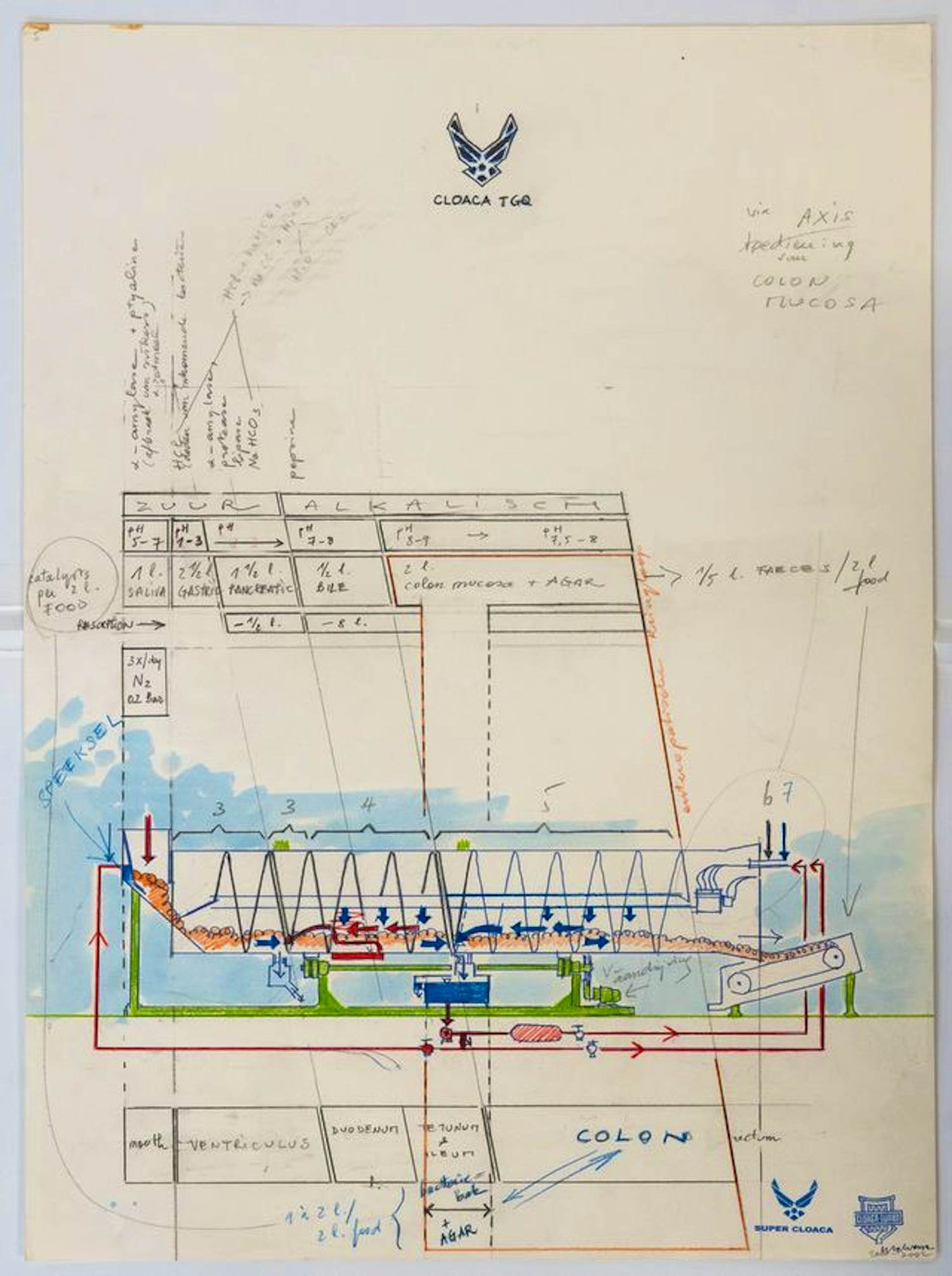 Wim Delvoye - Study #111 for Cloaca kopen? Bied vanaf 8500!