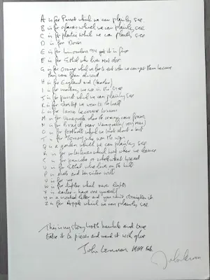 John Lennon - Map Stichting John Lennon Nederland - 13 prenten kopen? Bied vanaf 120!