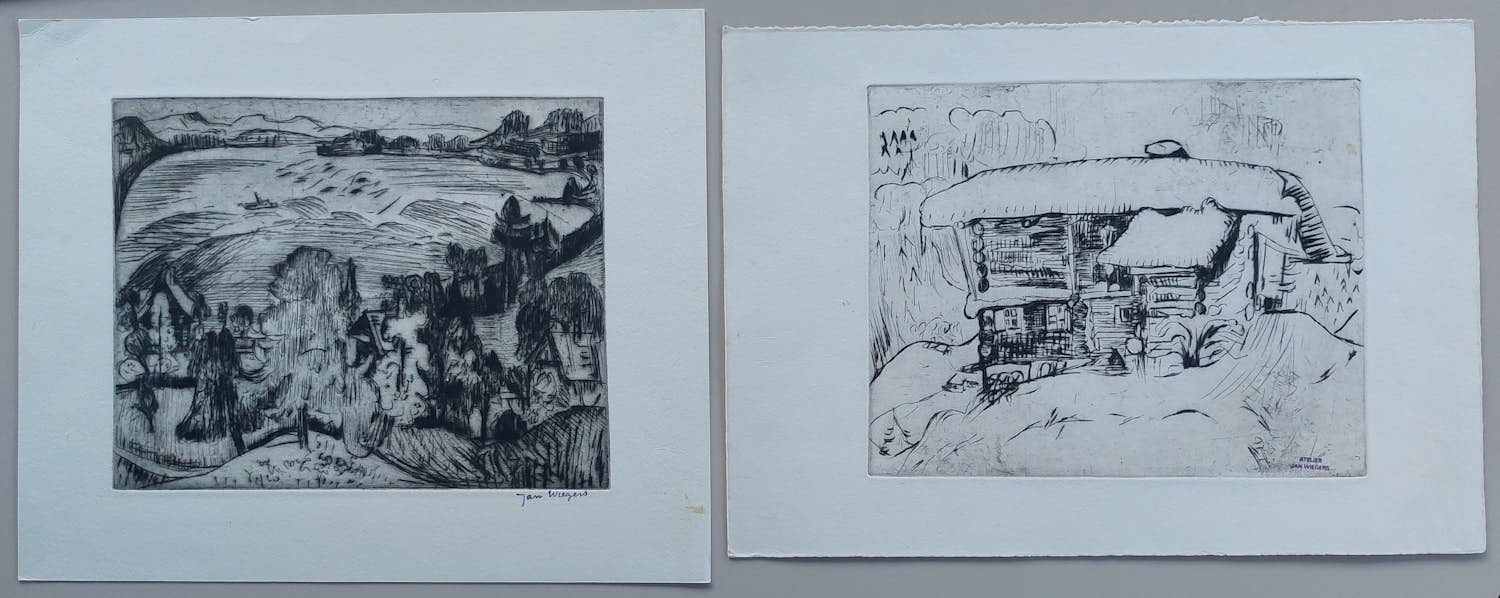 Jan Wiegers - 2 etsen kopen? Bied vanaf 110!