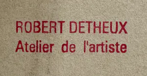 Robert Detheux - Surrealistische Collage und Malerei von 1957 kopen? Bied vanaf 150!