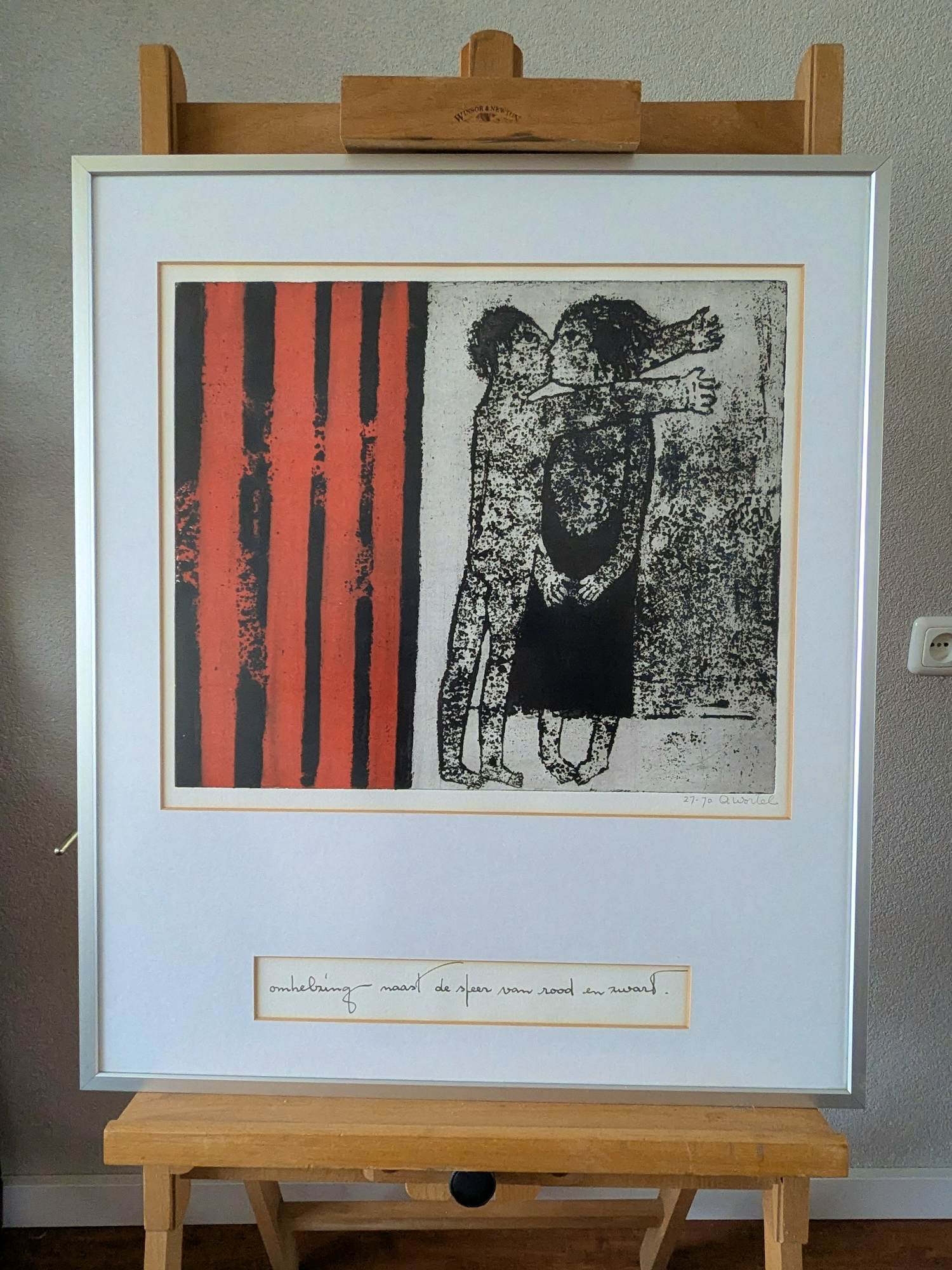 Ans Wortel - Omhelzing Naast de sfeer van rood en zwart kopen? Bied vanaf 150!