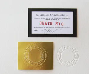 Death NYC - DEATH NYC GESIGNEERDE KUNSTPRINT MET CERTIFICAAT VAN AUTHENTICITEIT kopen? Bied vanaf 95!