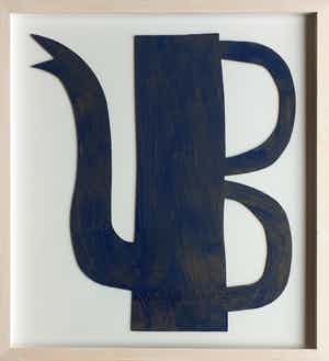 Klaas Gubbels - beschilderde kartonnen kan - 2020 - uniek werk - ingelijst verkocht voor € 460!