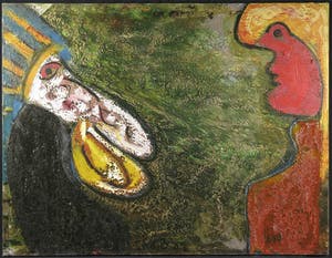 Matt Lamb - Olieverf op doek, Twee figuren (Groot) kopen? Bied vanaf 500!