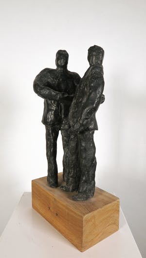 Wil Willemsen - Brons, Handen schudden kopen? Bied vanaf 200!