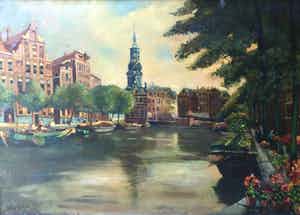 Hendrik van Leeuwen - C3805-36 - Bloemenmarkt verkocht voor € 100!
