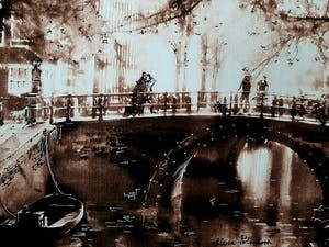 Elena Polyakova - Amsterdam in sepia kleur kopen? Bied vanaf 35!