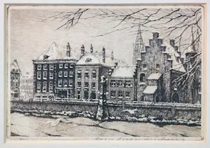 Cornelis Brandenburg - ets - Gevangenenpoort - Den Haag - INGELIJST - 25107 kopen? Bied vanaf 75!