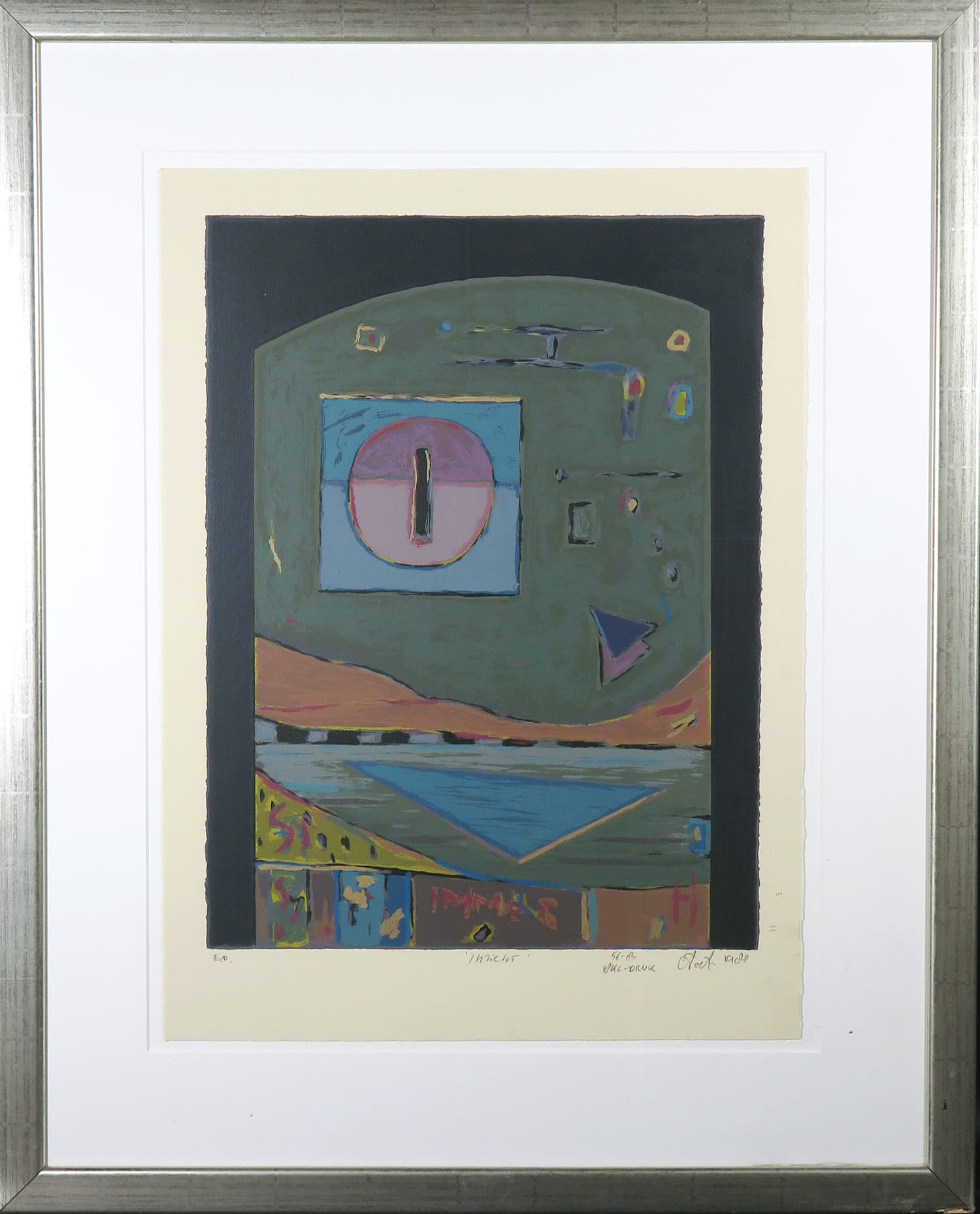 Eric Toebosch - Zeefdruk, Inzicht - Ingelijst (Groot) verkocht voor € 50!