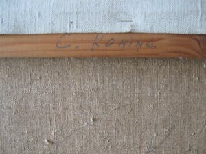 Cornelis Koning - Landschap Texel kopen? Bied vanaf 50!