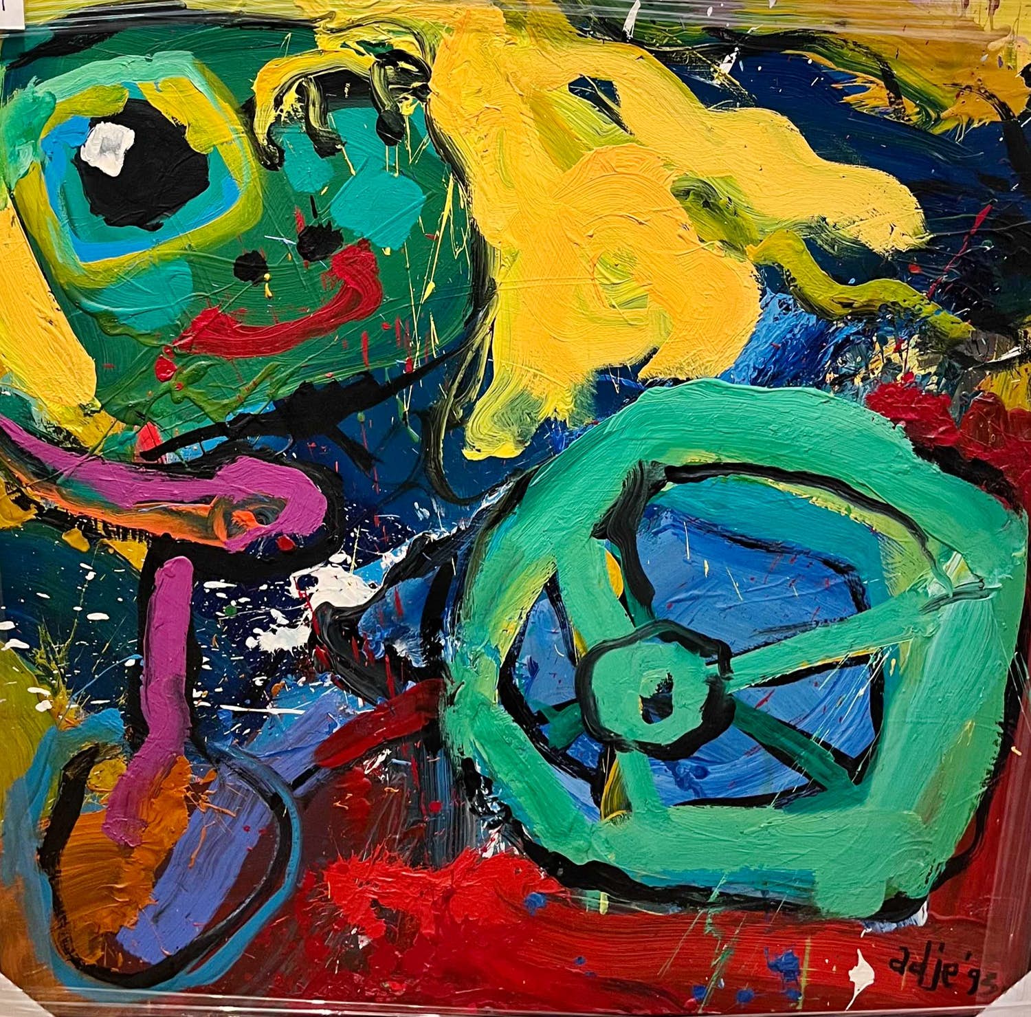 Ad Verstijnen - Zonder titel maar met baklijst! verkocht voor € 245!