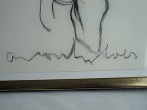 Anton Heyboer - Pastelkrijt, “Naakte vrouw” – gesigneerd & ingelijst kopen? Bied vanaf 1!