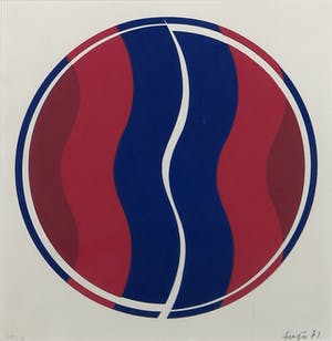 Janos Fajo - Zeefdruk, Konkrete Komposition kopen? Bied vanaf 50!