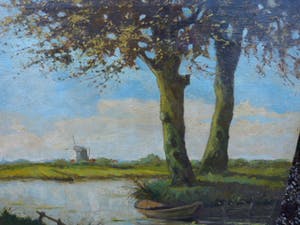 Roelof Wildeboer - Zomers Hollands landschap kopen? Bied vanaf 85!