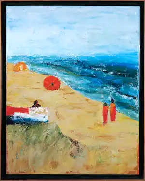 Erica Nass - Acryl op doek, Dreams to remember - Ingelijst (Groot) verkocht voor € 100!