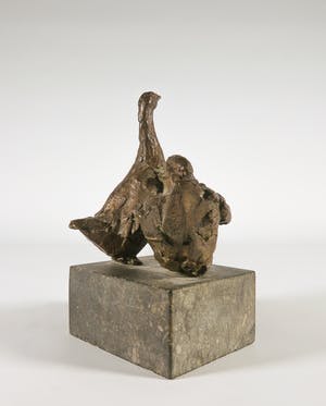 Gabriel Sterk - Twee bronzen ganzen op hardstenen voet kopen? Bied vanaf 200!