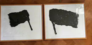 Armando - Set van twee grote werken ‘Fahne’ kopen? Bied vanaf 1200!