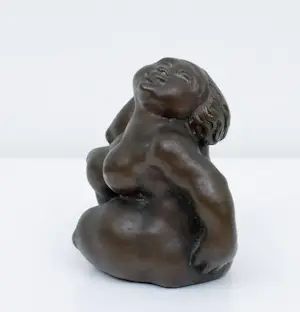 Rudolf Schwaiger - Bruin gepatineerd bronzen beeld: Eva - 1973 kopen? Bied vanaf 350!