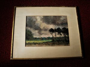 Niet of onleesbaar gesigneerd - Prachtig impressionistisch olieverf "Herfstlandschap" gesigneerd kopen? Bied vanaf 10!
