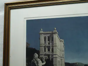 Carel Willink - Ingelijste litho , Landschap met Museum – Nr. 9 van 30 - Lijst, 66 x 76 cm. kopen? Bied vanaf 250!