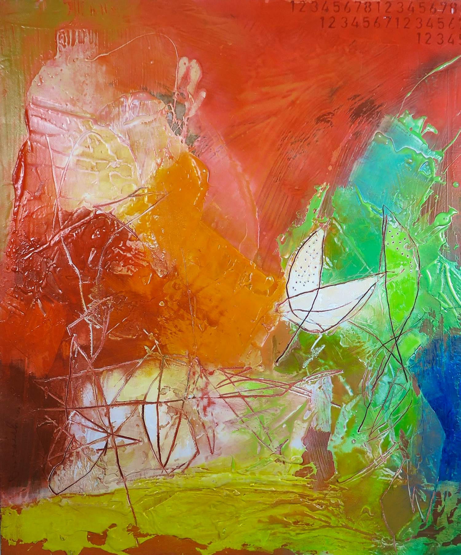 Mohammed Quraish - Gemengde technieken, Vision. kopen? Bied vanaf 300!