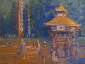 Leo Eland - Pastel Parkgezicht kopen? Bied vanaf 135!