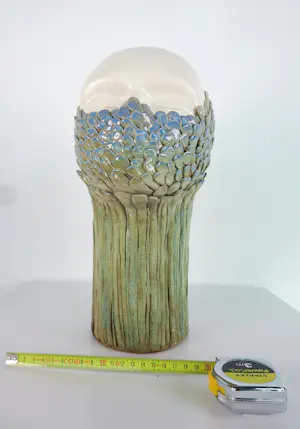 Ida De Roy - Set van twee sculpturen van keramiek, Hoofden kopen? Bied vanaf 200!