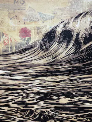 Shepard Fairey - Dark wave kopen? Bied vanaf 25!