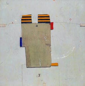 Cole Morgan - Stripes XIX, gemengde techniek op doek (goed ingelijst, zeer groot) kopen? Bied vanaf 3750!